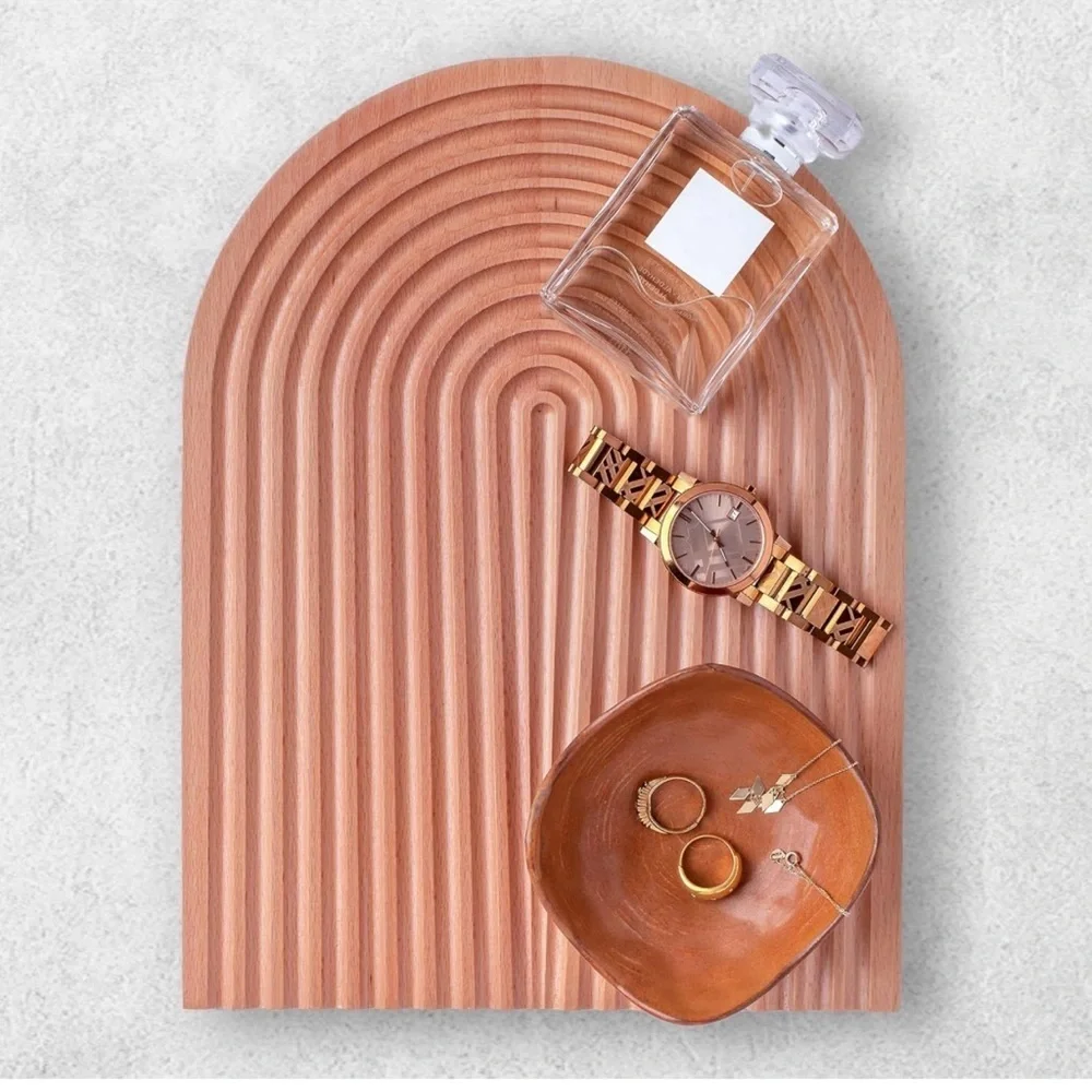 New Arch design tray wooden decorative servings tray cutting charcuterie board